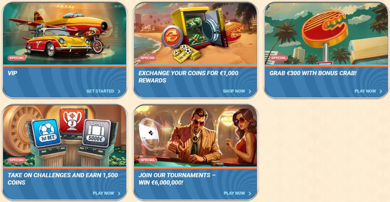 Vegasino casino bonus