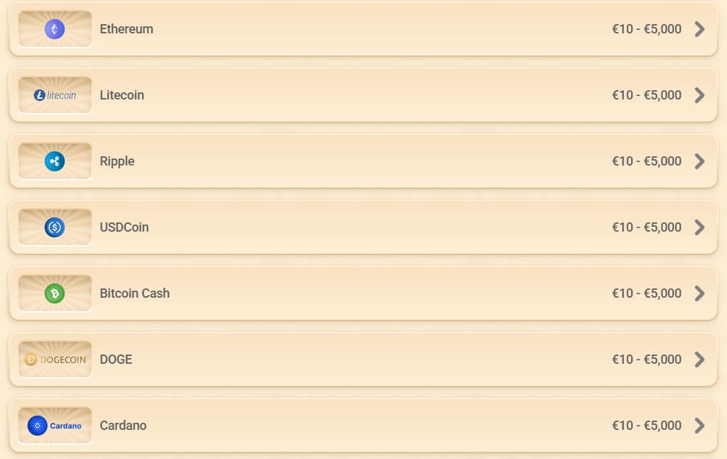Vegasino Casino Payments