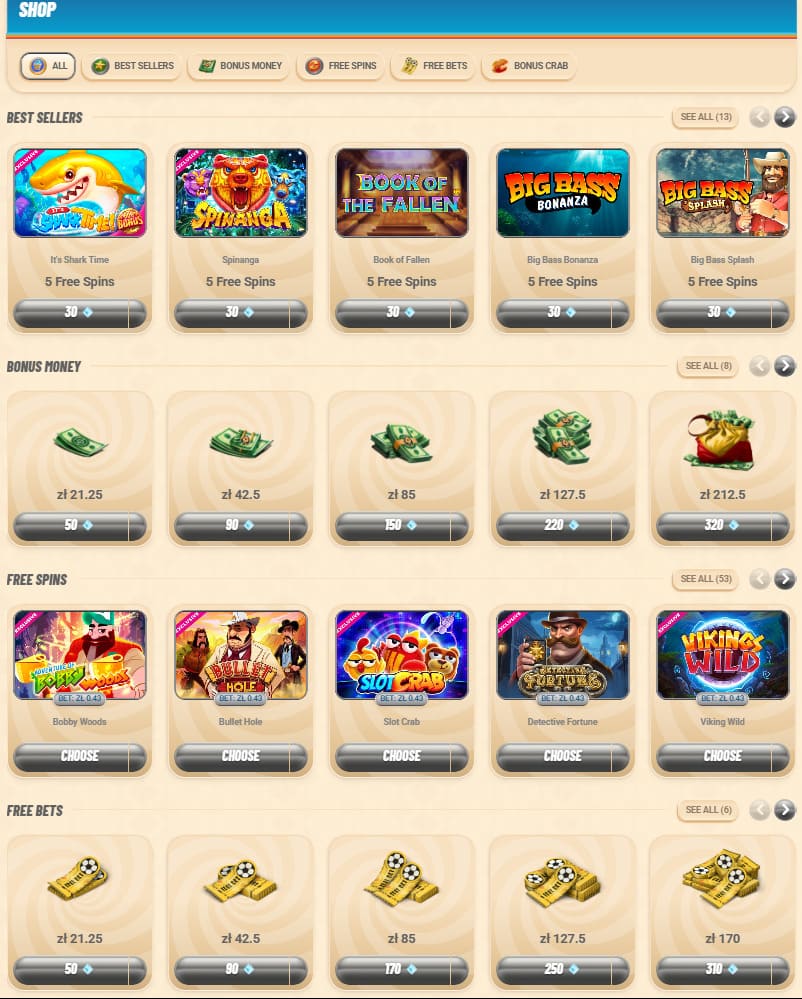 Vegasino Casino Shop
